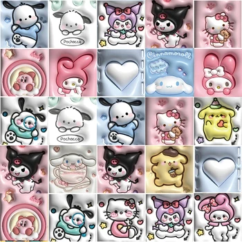 10/30/62pcs 3D Plėtra Mano Melodija Lipdukai Hello Kitty Sanrio Lipdukas Lagaminą Scrapbooking Sąsiuvinis Cinnamoroll Decal Žaislą Dovanų