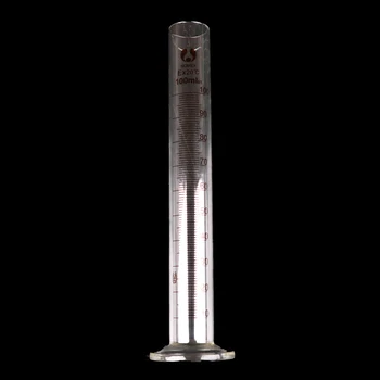 100 ml skaidraus Stiklo Cilindro Chemijos Laboratorijų Matavimo įrankiai