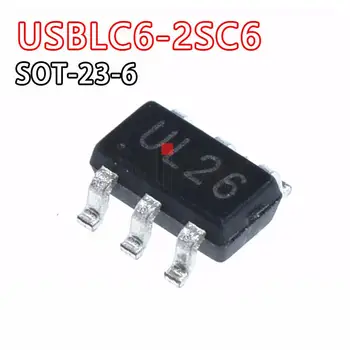 10VNT USBLC6-2SC6 SOT23-6 USBLC6-4SC6 USBLC6 SOT UL26 UL46 SOT23