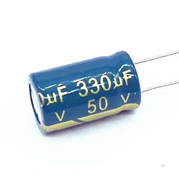 20pcs/daug aukšto dažnio žemo impedanso 50v 330UF aliuminio elektrolitinių kondensatorių dydis 10*17 330UF 20%