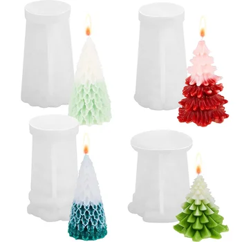 3D Kalėdų Eglučių Žvakės Pelėsių 