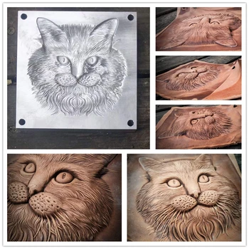 3D Katė Ragdoll kačiukas paramos metalo oda įspaudas pelėsių, odos pjaustymas Antspaudas Punch Spaudos Spausdinimo Priemonė Odos Darbo