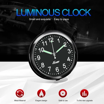 Automobilių Laikrodį Mini Tvarkaraštis Skaitmeninės Didelio Tikslumo Šviesos Laikrodis Universalus Kvarciniai Laikrodžių Centras Konsolės Apdaila, Automobilių Puošyba