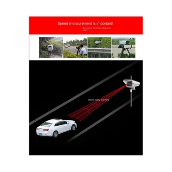 Lambo Automobilio Modelio Automobilių Radaro Spidometras Mobiliųjų Greičio Detektorių, Transporto priemonės Spidometro 12V Visų pusių Led Ekranas Spidometras