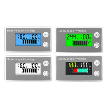 LCD Digital Voltmeter dc-8 tipo-100V Du Laido Metras Universal Baterija VoltTester Skydelis VoltGauge VoltmetreMonitor