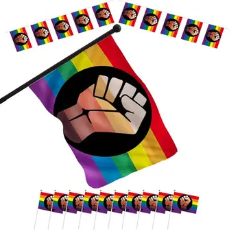 LGBTQ Vėliavos Pasididžiavimas Pažanga Gėjų Vėliavos Vėliavos Nustatyti LGBT Dvasia, Ryškių Spalvų, Lengvai Sustabdyti Poliesterio Audinio Stovyklaviečių Veikla