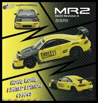 Micro Turbo MT 1:64 SW20 Peržiūra 4 MR2 Honkongo Išskirtinis juoda geltona limited699 Diecast Modelio Automobilių