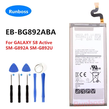 Naujas Originalus 4000mAh EB-BG892ABA Telefono Baterija Samsung Galaxy S8 Aktyvus SM-G892A SM-G892U