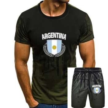 Naujos Prekės-Drabužiai, T Marškiniai Argentina Alyvuogių Filialas Vėliavos Šalių Soccerer Pasididžiavimas Vyrų T-shirt Vasaros Mados