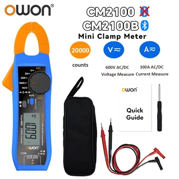OWON CM2100 Skaitmeninis Elektros Testeris Multimetras 600V 100Amp Smart AC/DC Apkabos Metrų True RMS VFC Diodų Nešiojamų Multimetras