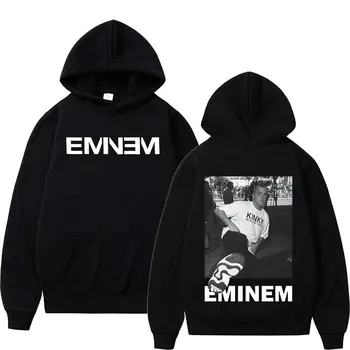 Reperis Eminemas Grafinis Vyrų Hoodie Moterų Atsitiktinis Rudens/Žiemos Palaidinukė Hip-Hop Mados Gotikos Puloveris Hoodies Vilnos Streetwear