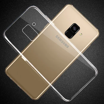 Ricestate Premium TPU Case For Samsung Galaxy A6 2018 A6+ Plius A8 Plius A7 A8 A9 2018 Skaidrus Silikoninis Minkštas Aišku, galinis Dangtelis