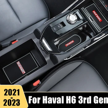 Už Haval H6 3rd Gen 2021 2022 2023 GT DHT-PHEV Gumos Automobilio Duris Groove Kilimėlis Anti-slip Angą Vandeniui Padas Interjero Priedai