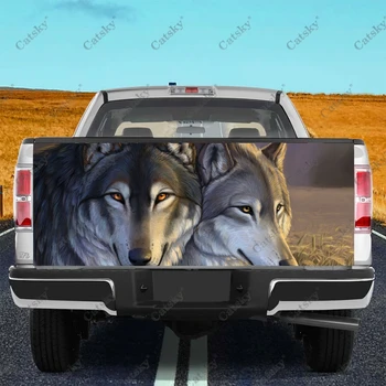 Vilkas gyvūnų Automobilių lipdukai sunkvežimių galiniai pakeitimo tapybos tinka sunkvežimių skausmas pakavimo reikmenys, lipdukai