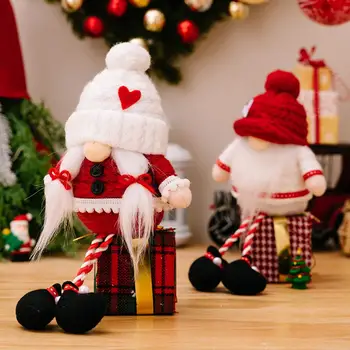 Šeimai Atostogų Dekoro Gnome Atostogų Dekoro Gnome Šventiniai Kalėdų Gnome Papuošalai Žavinga Beveidis Lėlės Namų