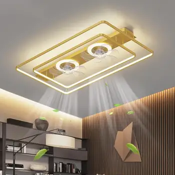 Šiaurės Modernios LED Lubų Šviesos su Namų Liustra Ventiliatorius LED Nuotolinio Valdymo Miegamojo Puošimas Ventilador Kambarį Apšvietimas