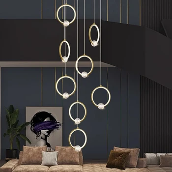 Šiaurės šalių namų dekoro valgomasis Pakabukas lemputė patalpų apšvietimas kristalų lempos kabo šviestuvo šviesos žibintus, gyvenamasis kambarys